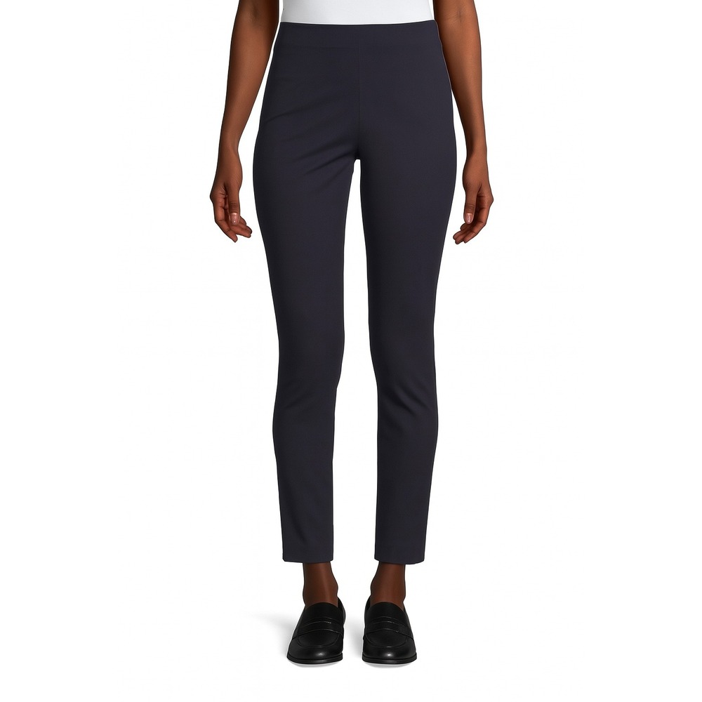 Theory Adbelle Jetty Black Cotton Blend Stretch Pull On‎ Pants Women's Size 4